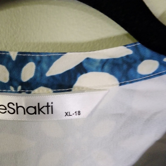 ESHAKTI dress size 18 art deco print women's dress with pockets - Picture 6 of 8